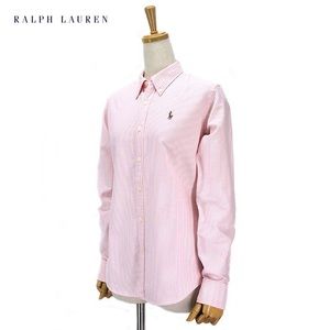 Ralph Lauren Sport pink & white stripe button down